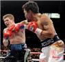 Pacquiao delivered a powerful right to Hatton